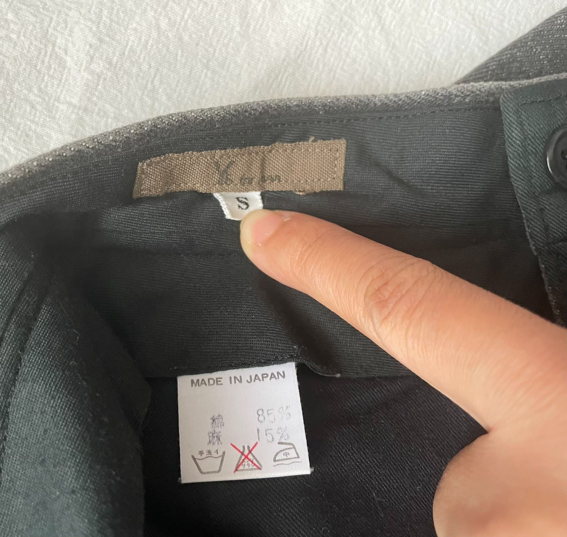 Yohji Yamamoto Y's Yamamoto Black Gray Curved Jeans Size 25" / US 0 / IT 36 - 5 Thumbnail
