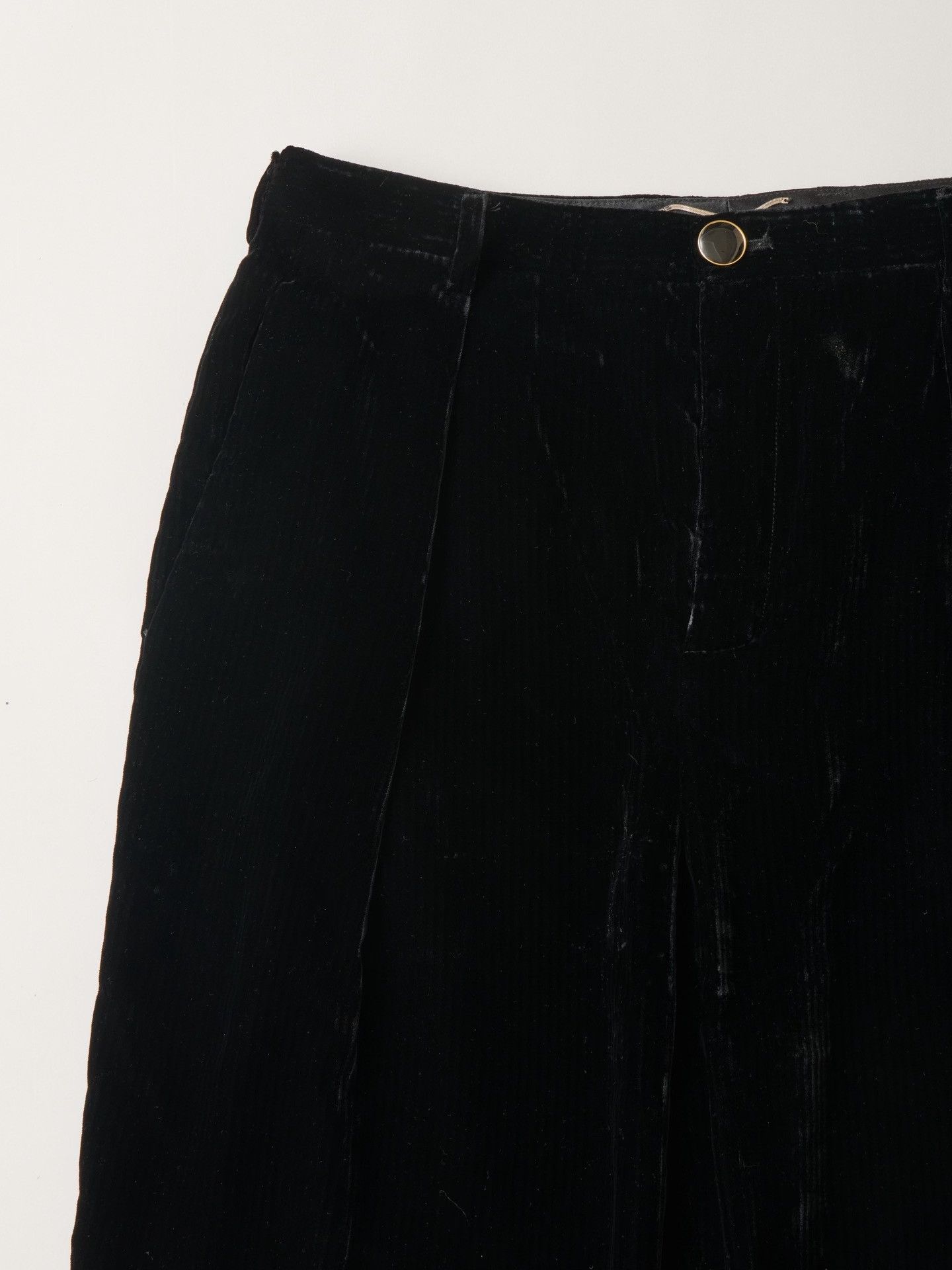 Saint Laurent Paris YSL 2020 Black Corduroy Pants Size 25" / US 0 / IT 36 - 2 Thumbnail