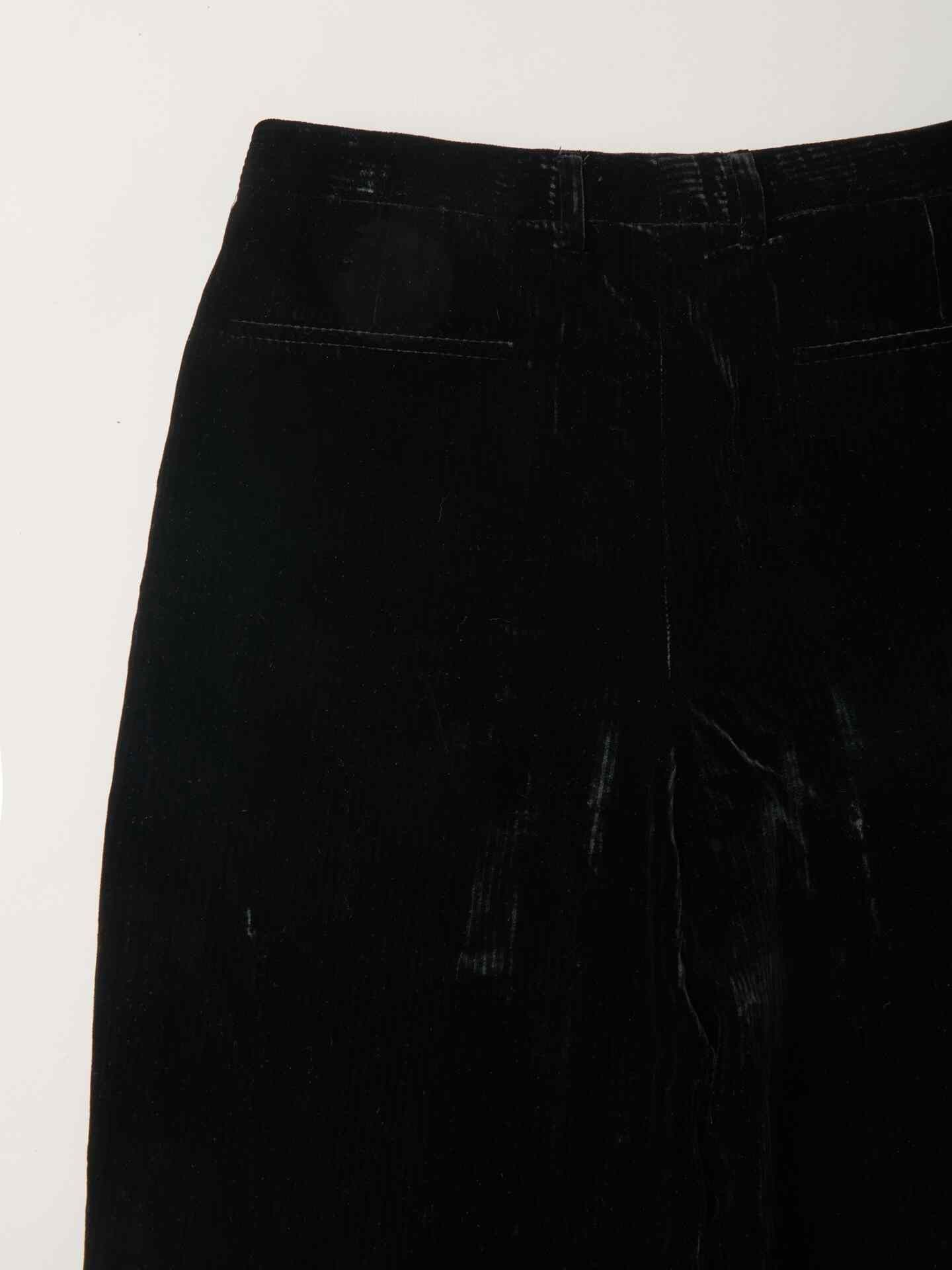 Saint Laurent Paris YSL 2020 Black Corduroy Pants Size 25" / US 0 / IT 36 - 7 Thumbnail