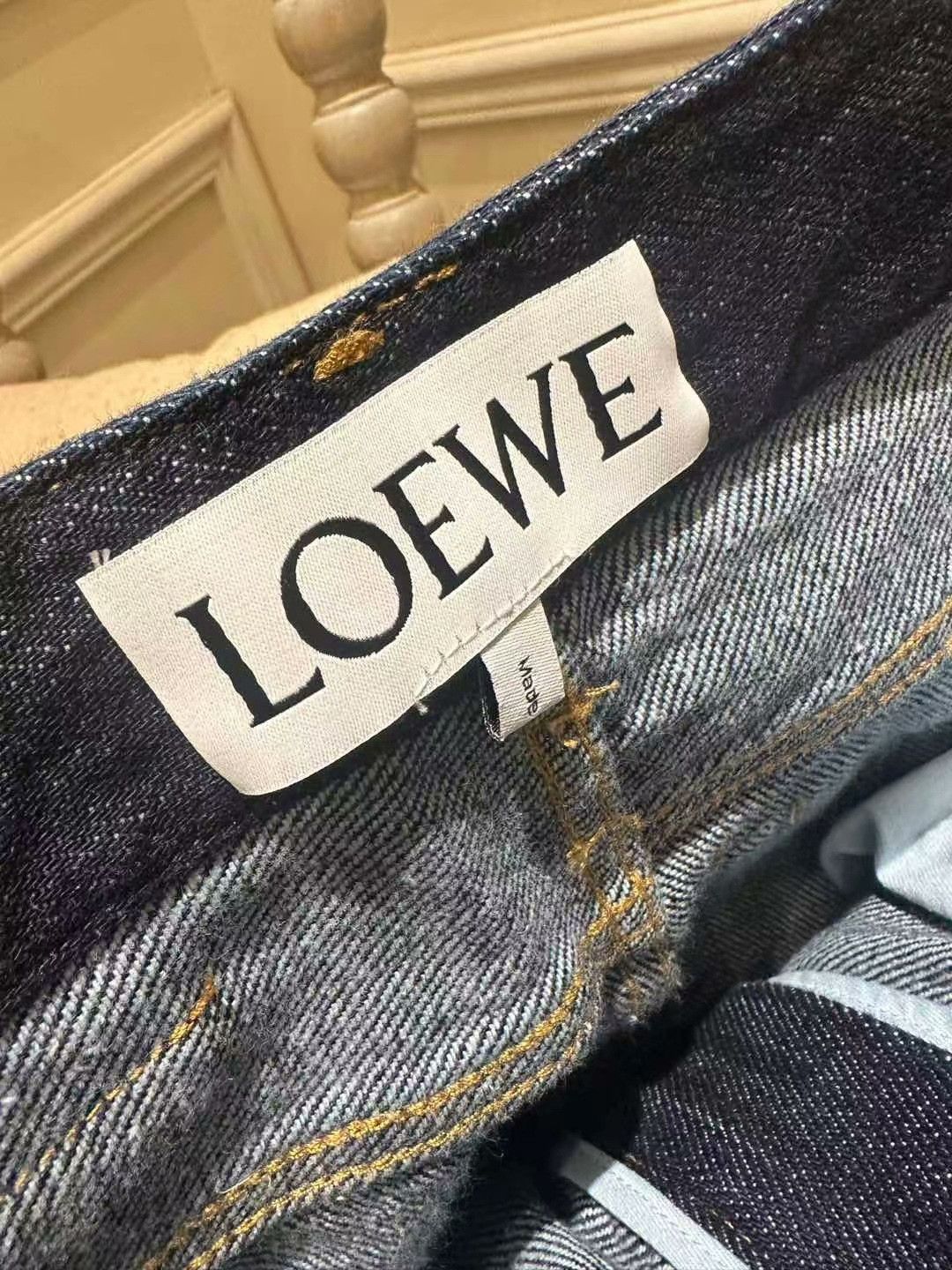 Saint Laurent Paris LOEWE Women's Dark Blue Denim Jeans Size 25" / US 0 / IT 36 - 5 Thumbnail
