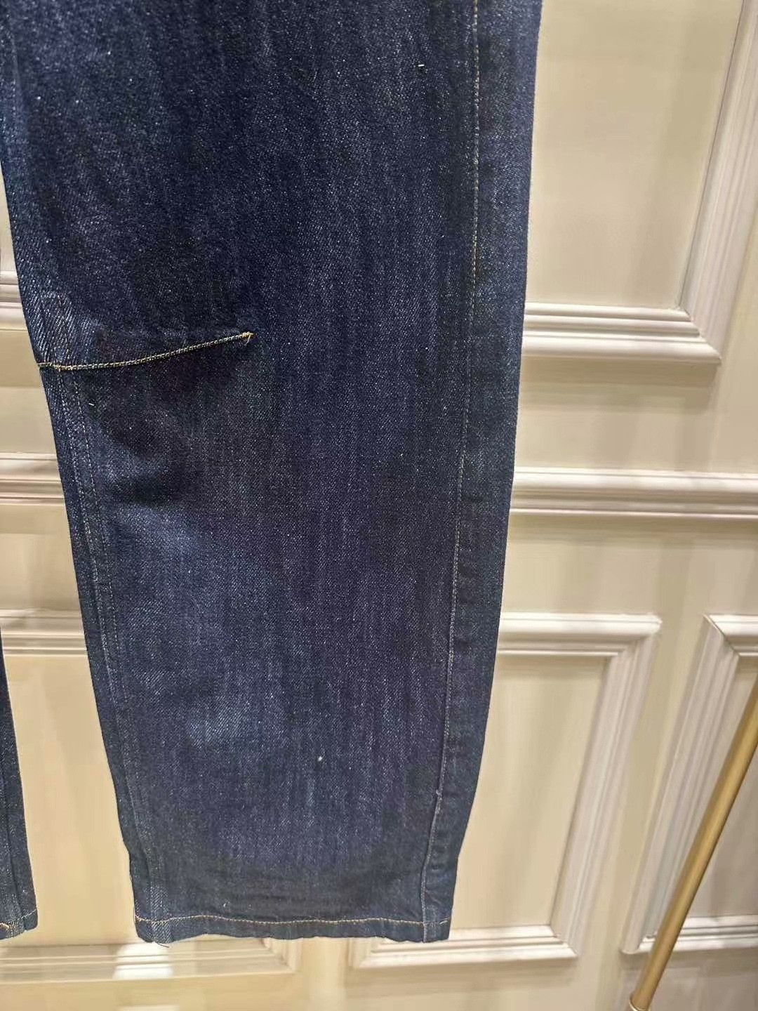 Saint Laurent Paris LOEWE Women's Dark Blue Denim Jeans Size 25" / US 0 / IT 36 - 6 Thumbnail