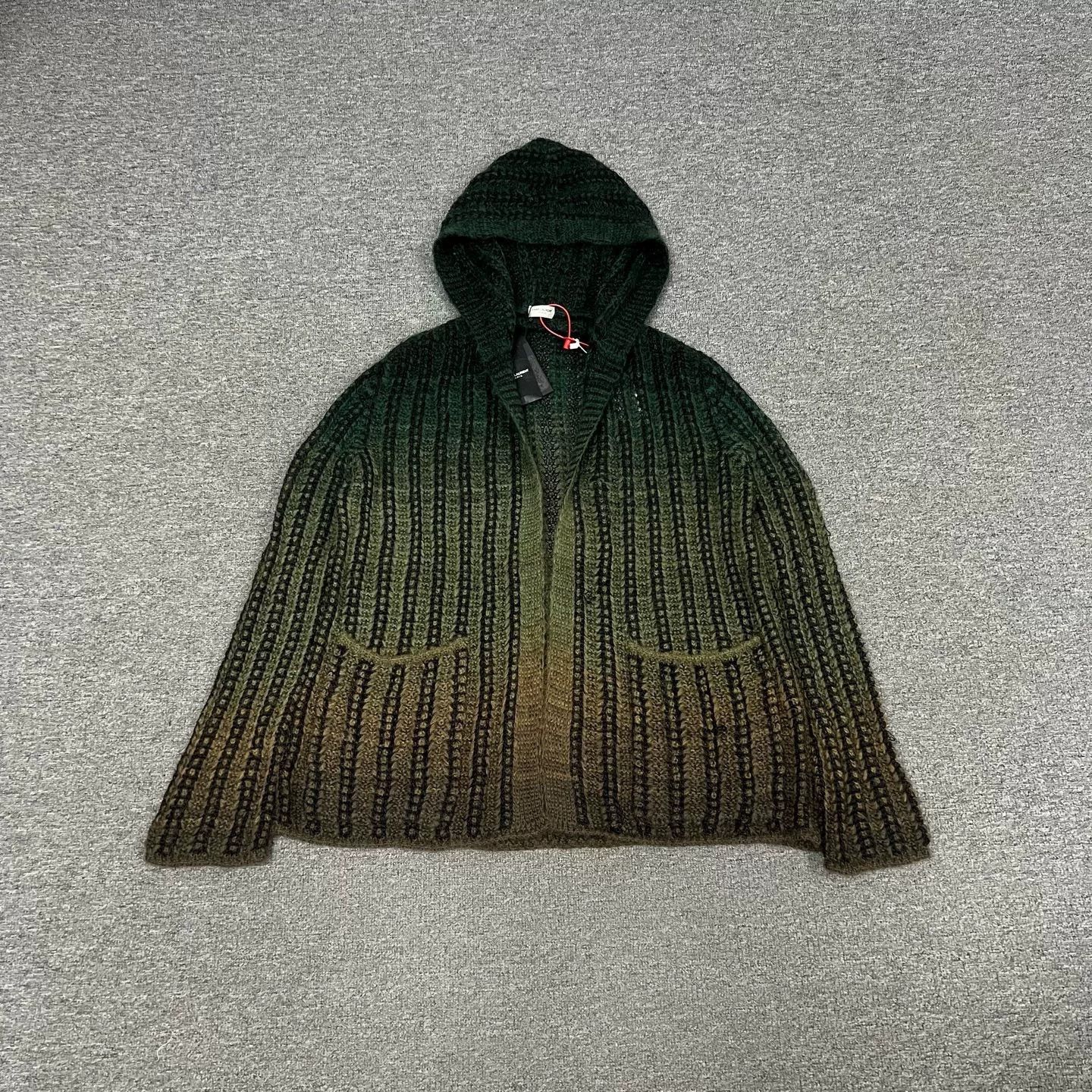 Saint Laurent Paris Saint Laurent Gradient Hooded Knit Cardigan Size M / US 6-8 / IT 42-44 - 2 Thumbnail