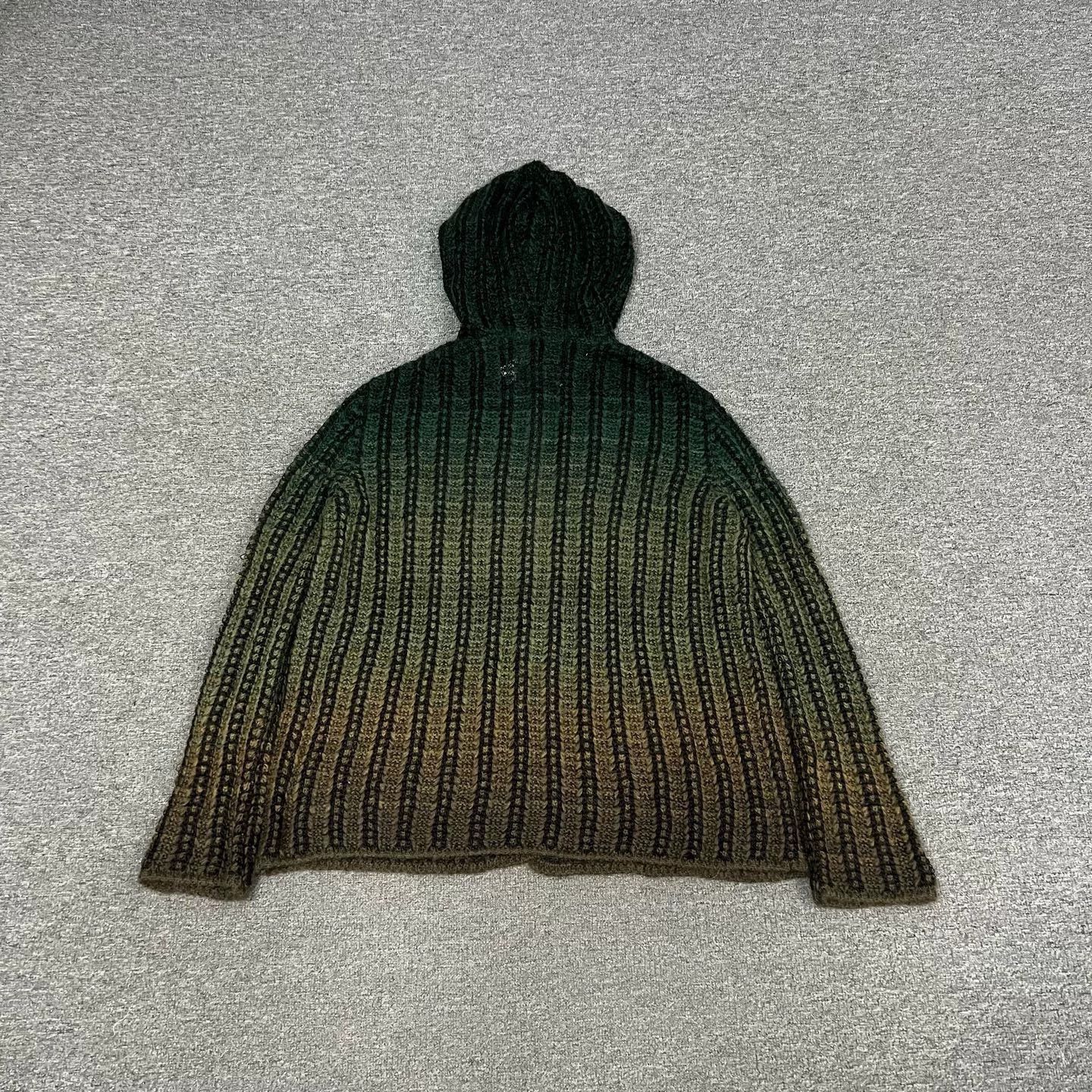 Saint Laurent Paris Saint Laurent Gradient Hooded Knit Cardigan Size M / US 6-8 / IT 42-44 - 3 Thumbnail