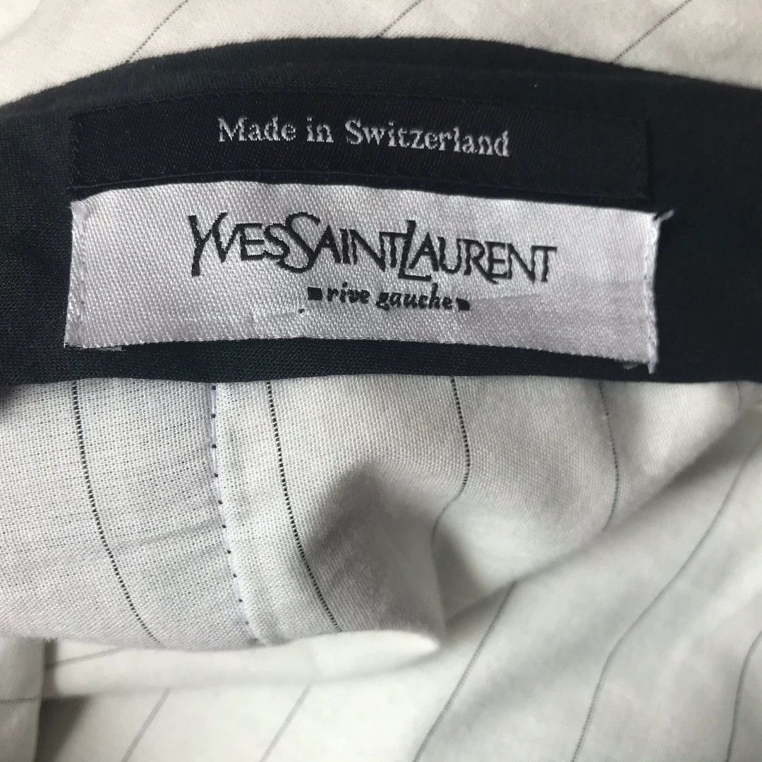Saint Laurent Paris Yves Saint Laurent Wide-Leg Velvet Pants Size 25" / US 0 / IT 36 - 4 Thumbnail