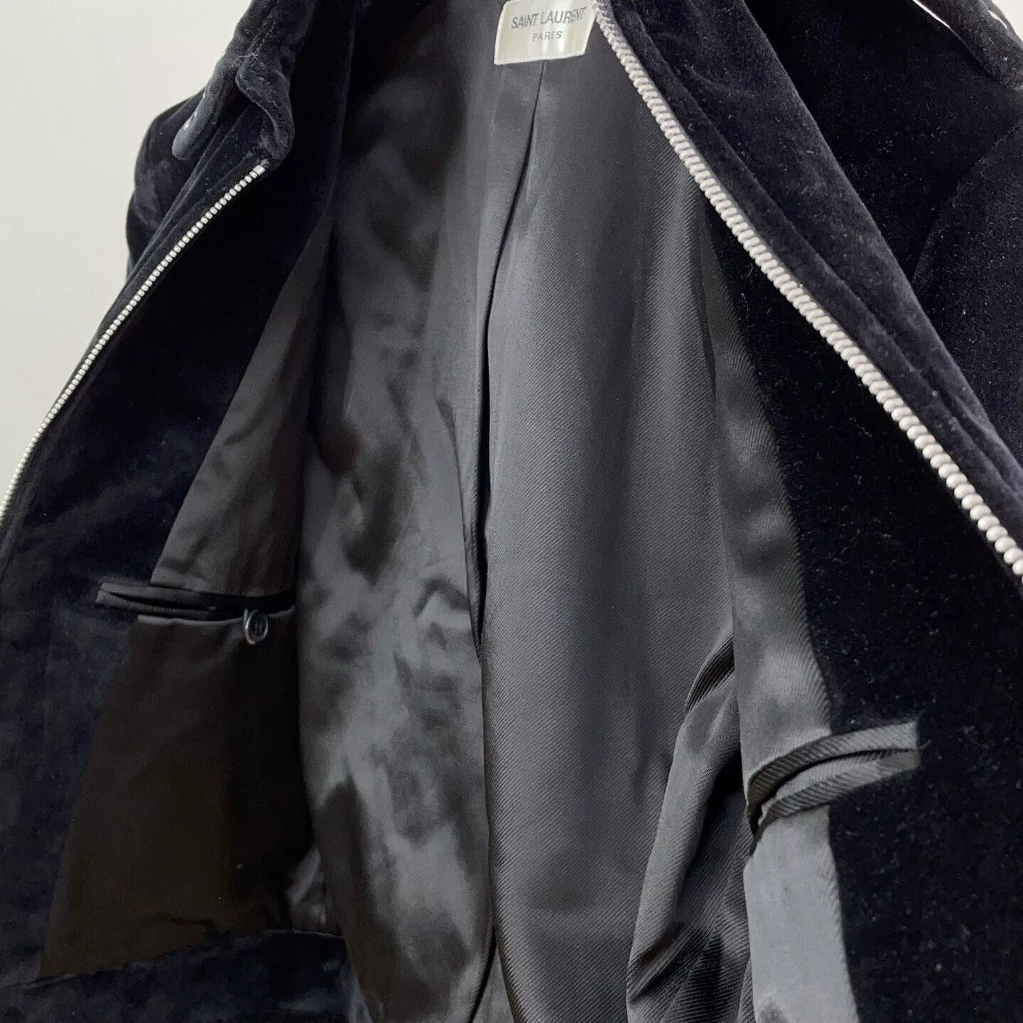 Saint Laurent Paris Saint Laurent Black Velvet Studded Jacket Size M / US 6-8 / IT 42-44 - 7 Thumbnail