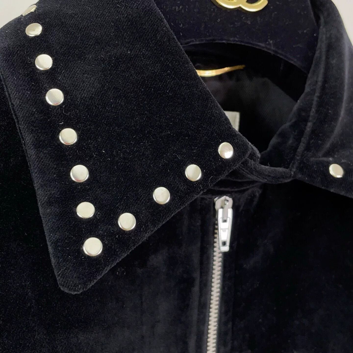 Saint Laurent Paris Saint Laurent Black Velvet Studded Jacket Size M / US 6-8 / IT 42-44 - 5 Thumbnail