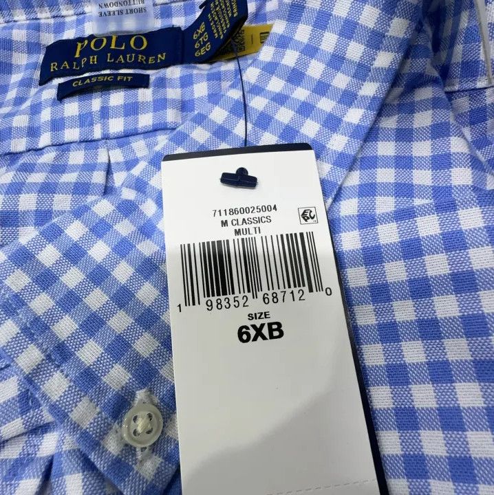 Polo Ralph Lauren Polo Ralph Lauren Check Short Sleeve Button-Up Shirt Size US XL / EU 56 / 4 - 5 Thumbnail