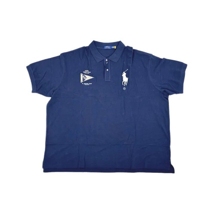 Polo Ralph Lauren Polo Ralph Lauren Solid Big Horse Embroidery Polo Shirt Size US XL / EU 56 / 4 - 2 Thumbnail