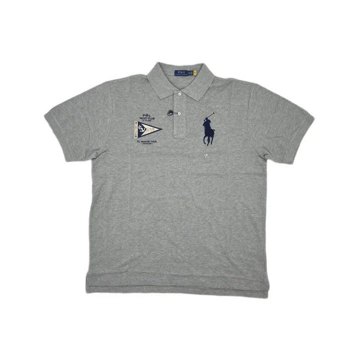 Polo Ralph Lauren Polo Ralph Lauren Solid Big Horse Embroidered Polo Size US XL / EU 56 / 4 - 2 Thumbnail