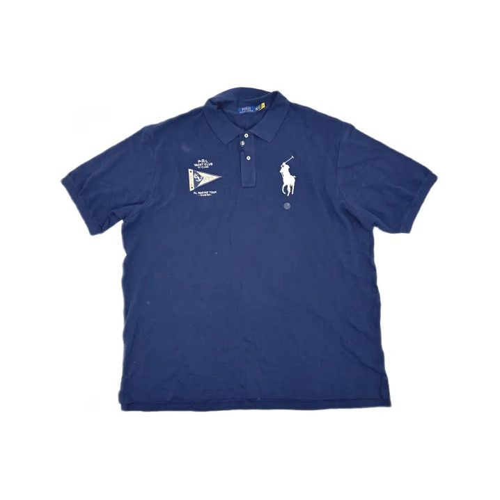 Polo Ralph Lauren Polo Ralph Lauren Big Horse Embroidery Short Sleeve Polo Size US XL / EU 56 / 4 - 2 Thumbnail