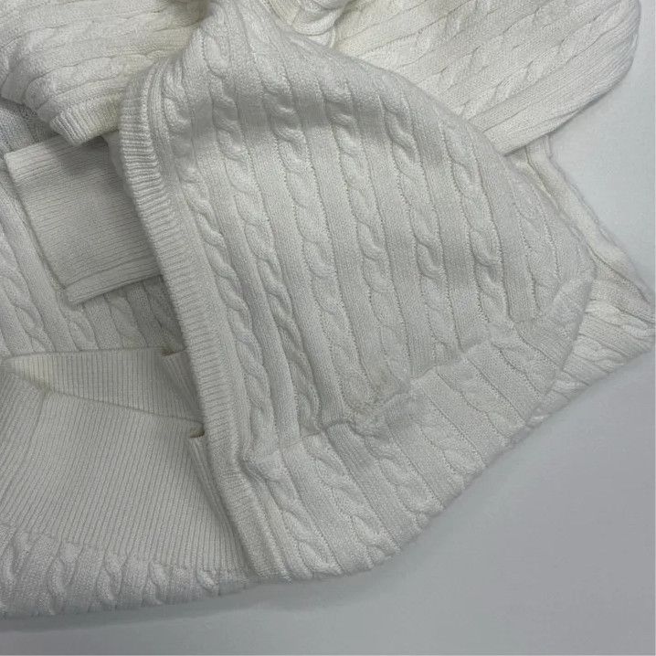 Polo Ralph Lauren Polo Ralph Lauren Mini Cable Knit Hooded Sweater Size US XL / EU 56 / 4 - 4 Thumbnail