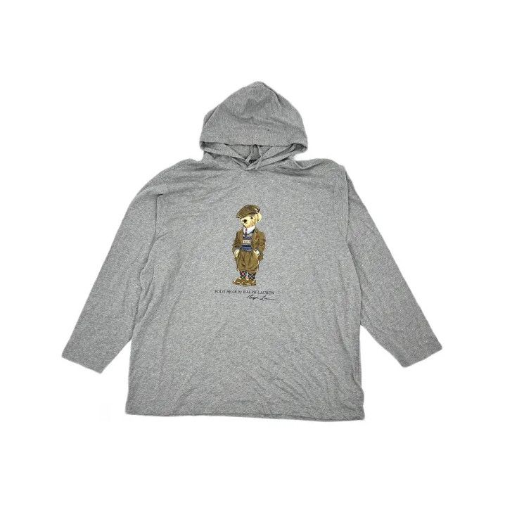 Polo Ralph Lauren Polo Ralph Lauren Bear Print Hooded Long Sleeve T-Shirt Size US XL / EU 56 / 4 - 2 Thumbnail
