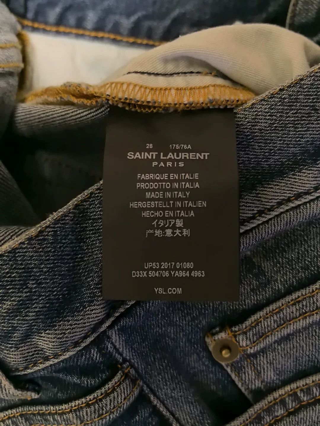 Saint Laurent Paris YSL Saint Laurent Women's Skinny Jeans Size 25" / US 0 / IT 36 - 6 Thumbnail