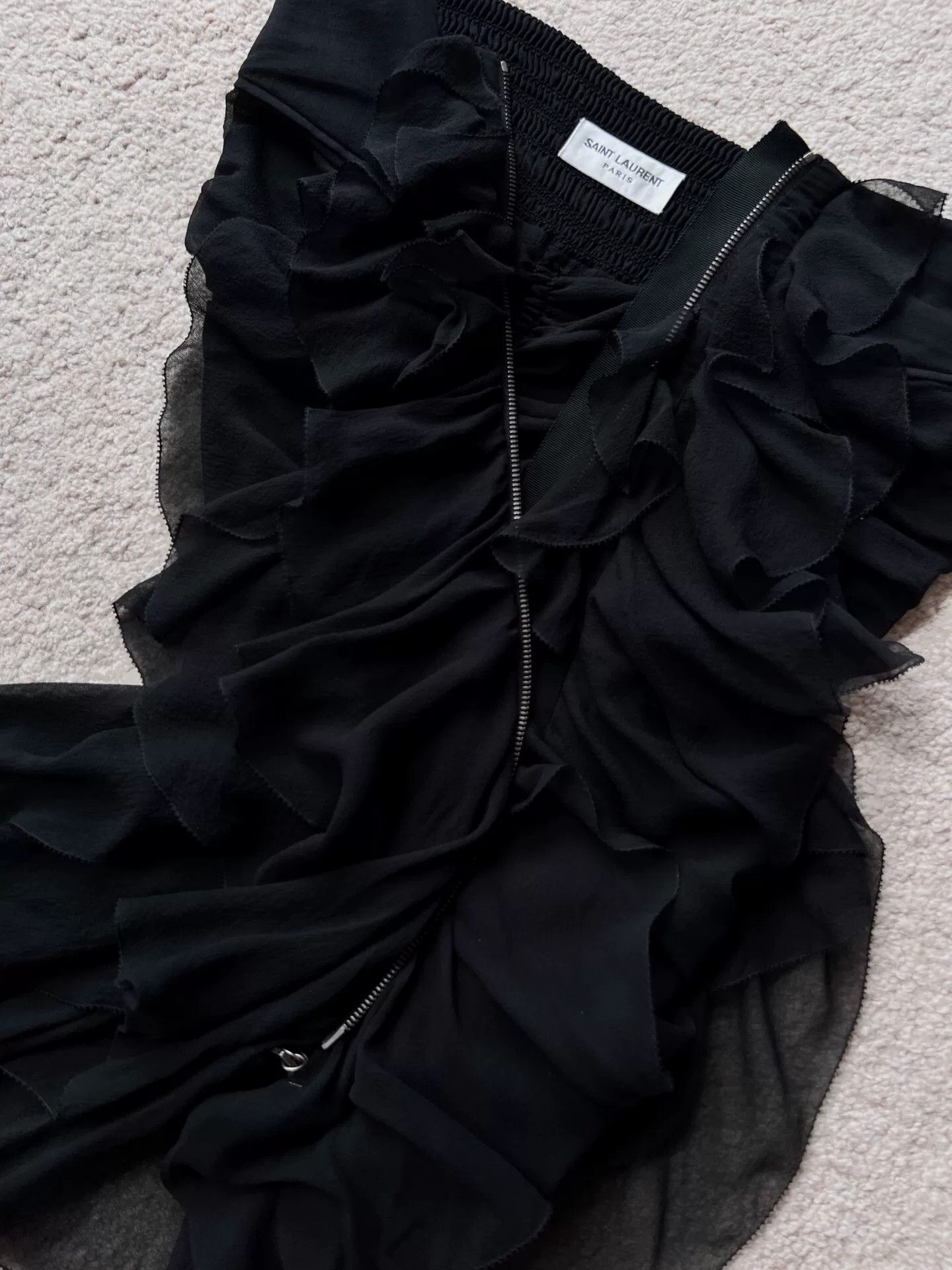 Saint Laurent Paris Saint Laurent Silk Skirt Size 25" / US 0 / IT 36 - 2 Thumbnail