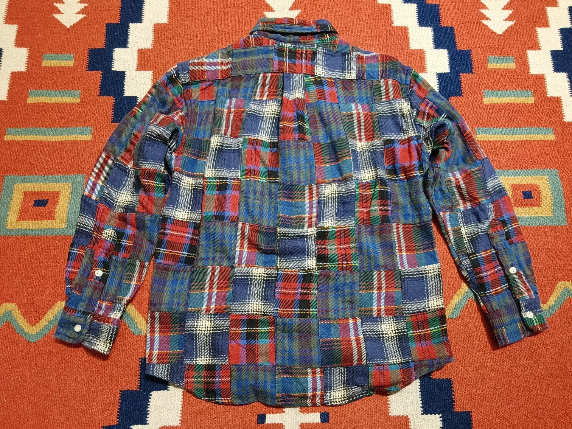 Polo Ralph Lauren Ralph Lauren Vintage Flannel Patchwork Shirt Size M / US 6-8 / IT 42-44 - 3 Thumbnail