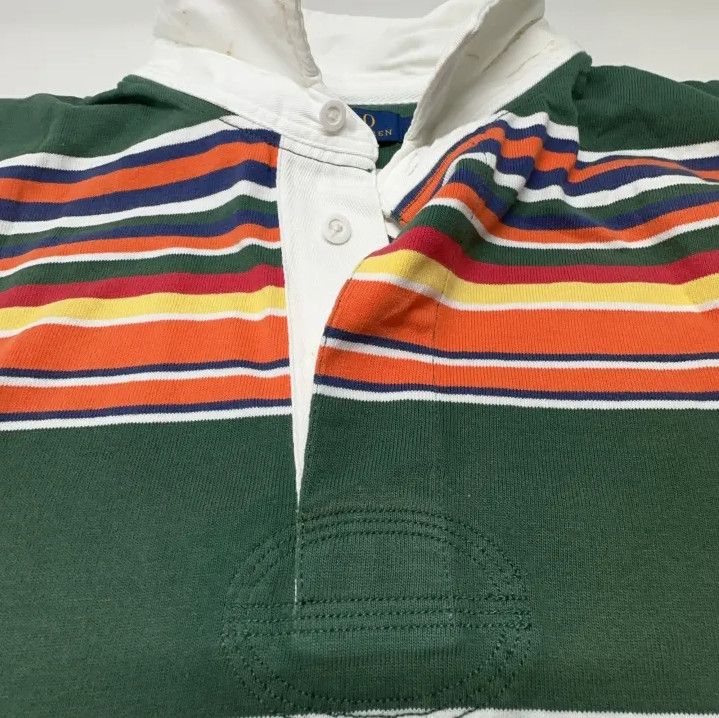Polo Ralph Lauren Polo Ralph Lauren Striped Long-Sleeve Polo Shirt Size US XL / EU 56 / 4 - 9 Thumbnail