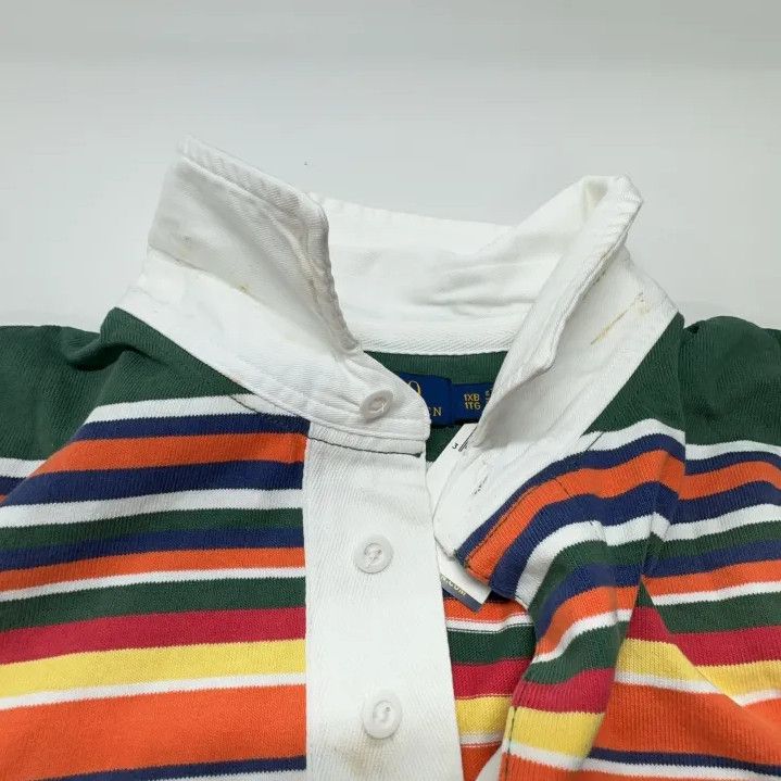 Polo Ralph Lauren Polo Ralph Lauren Striped Long-Sleeve Polo Shirt Size US XL / EU 56 / 4 - 8 Thumbnail