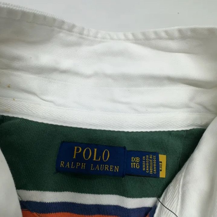 Polo Ralph Lauren Polo Ralph Lauren Striped Long-Sleeve Polo Shirt Size US XL / EU 56 / 4 - 4 Thumbnail