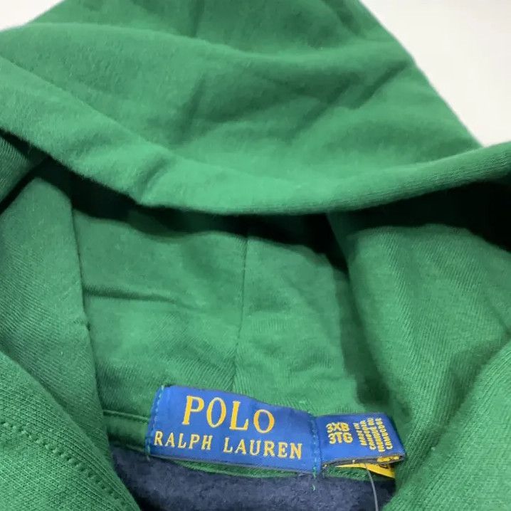 Polo Ralph Lauren Polo Ralph Lauren Colorblock Bear Hooded Sweatshirt Size US XL / EU 56 / 4 - 6 Thumbnail
