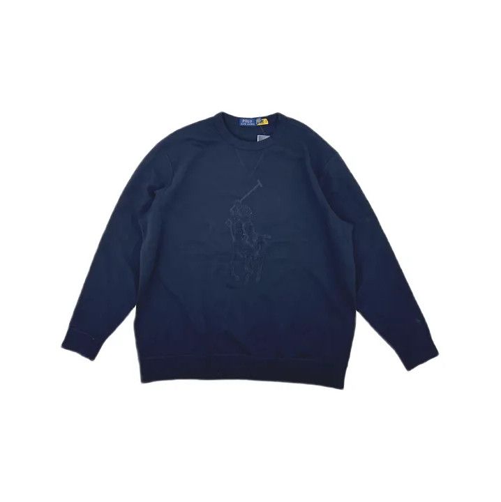 Polo Ralph Lauren Polo Ralph Lauren Navy Round Neck Long-Sleeve Sweatshirt Size US XL / EU 56 / 4 - 2 Thumbnail