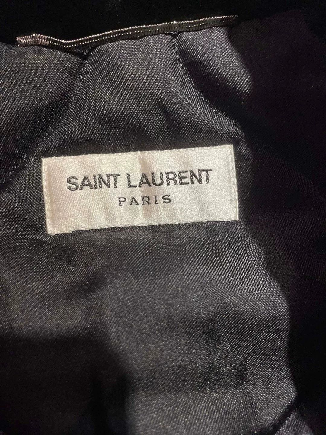 Saint Laurent Paris Saint Laurent Diamond-Studded Collar Baseball Jacket Size M / US 6-8 / IT 42-44 - 5 Thumbnail