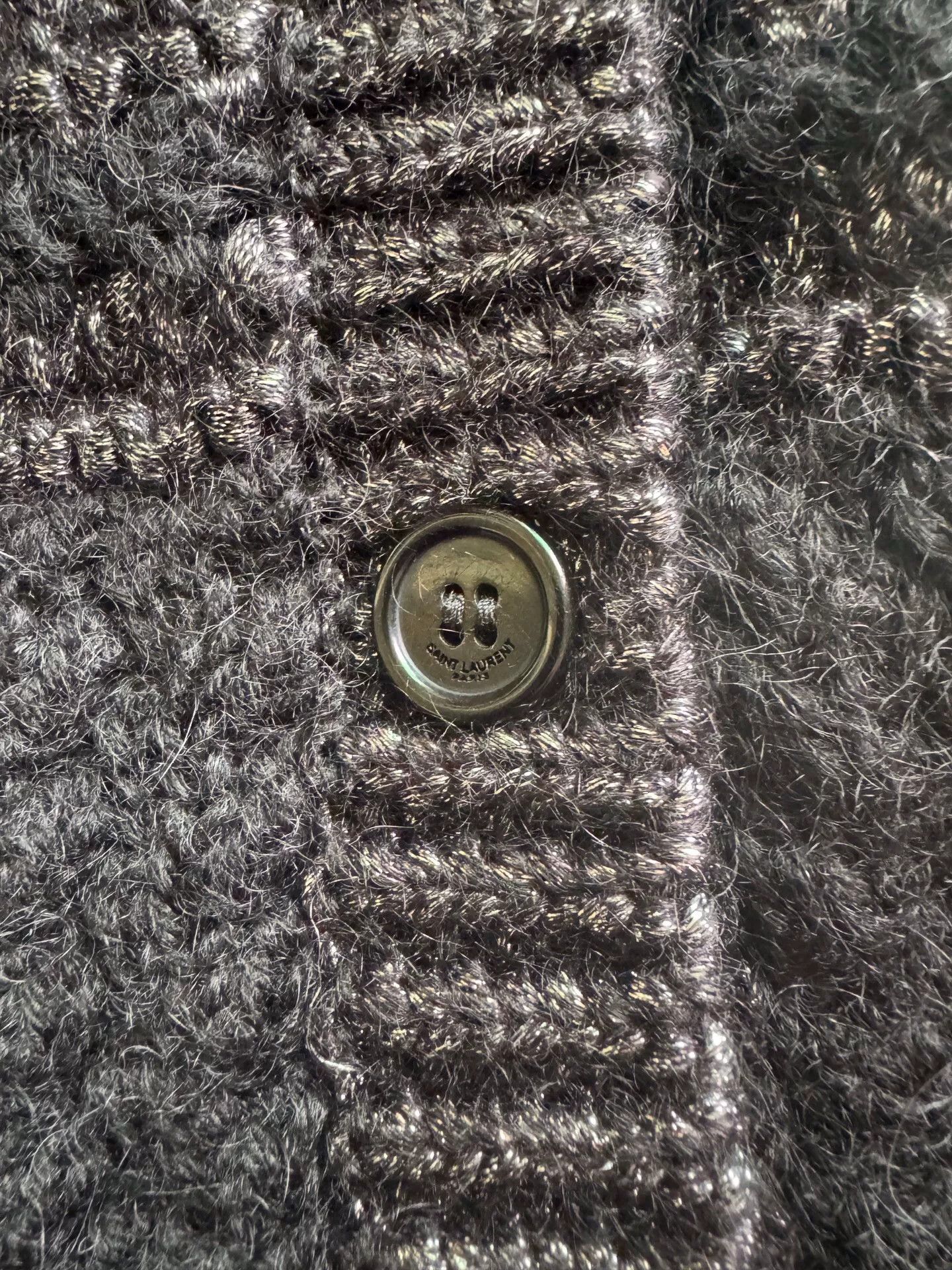 Saint Laurent Paris SAINT LAURENT Striped Cardigan Size M / US 6-8 / IT 42-44 - 7 Thumbnail