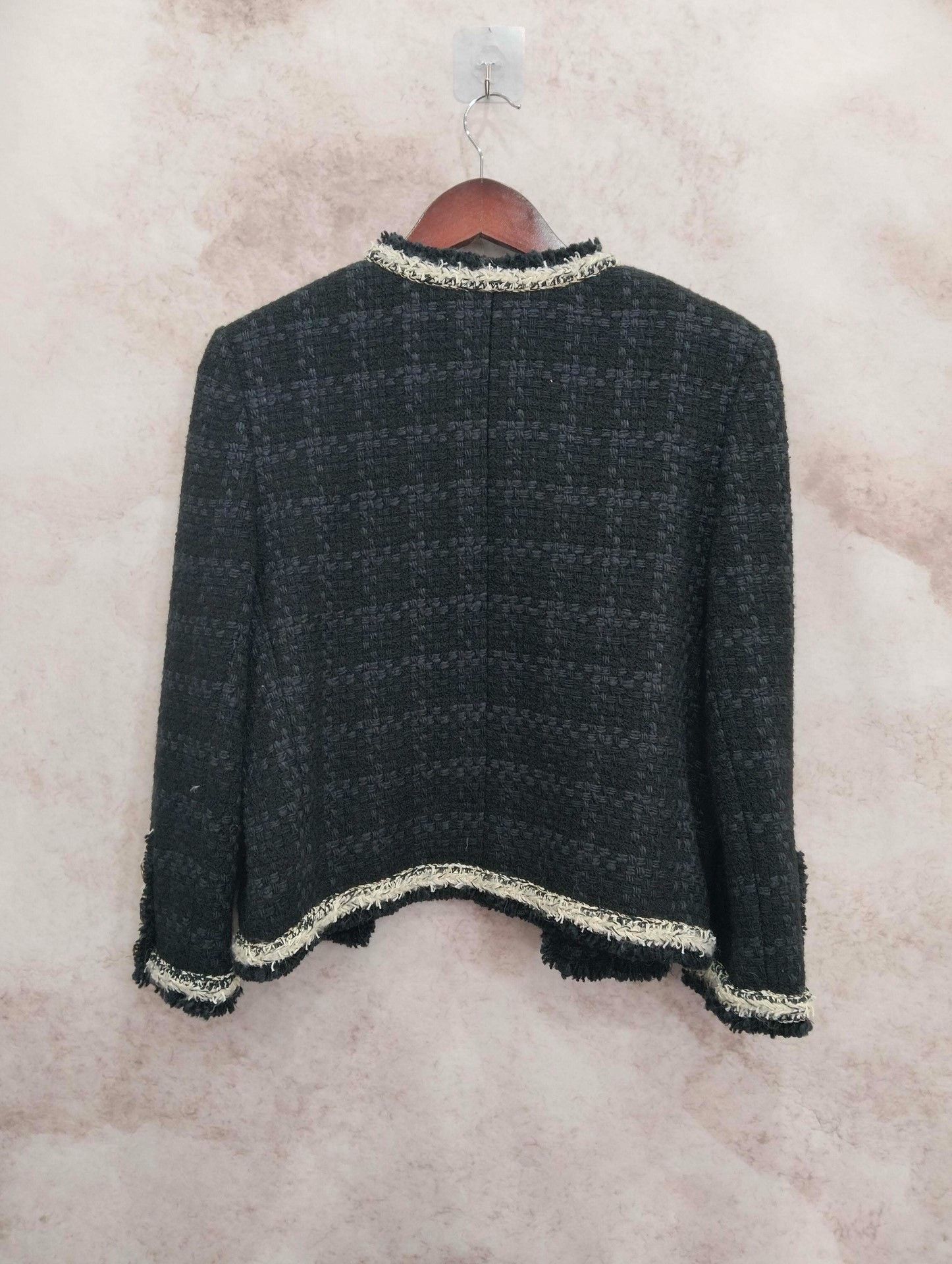 Saint Laurent Paris SAINT LAURENT Black Tweed Woven Jacket Size M / US 6-8 / IT 42-44 - 2 Thumbnail