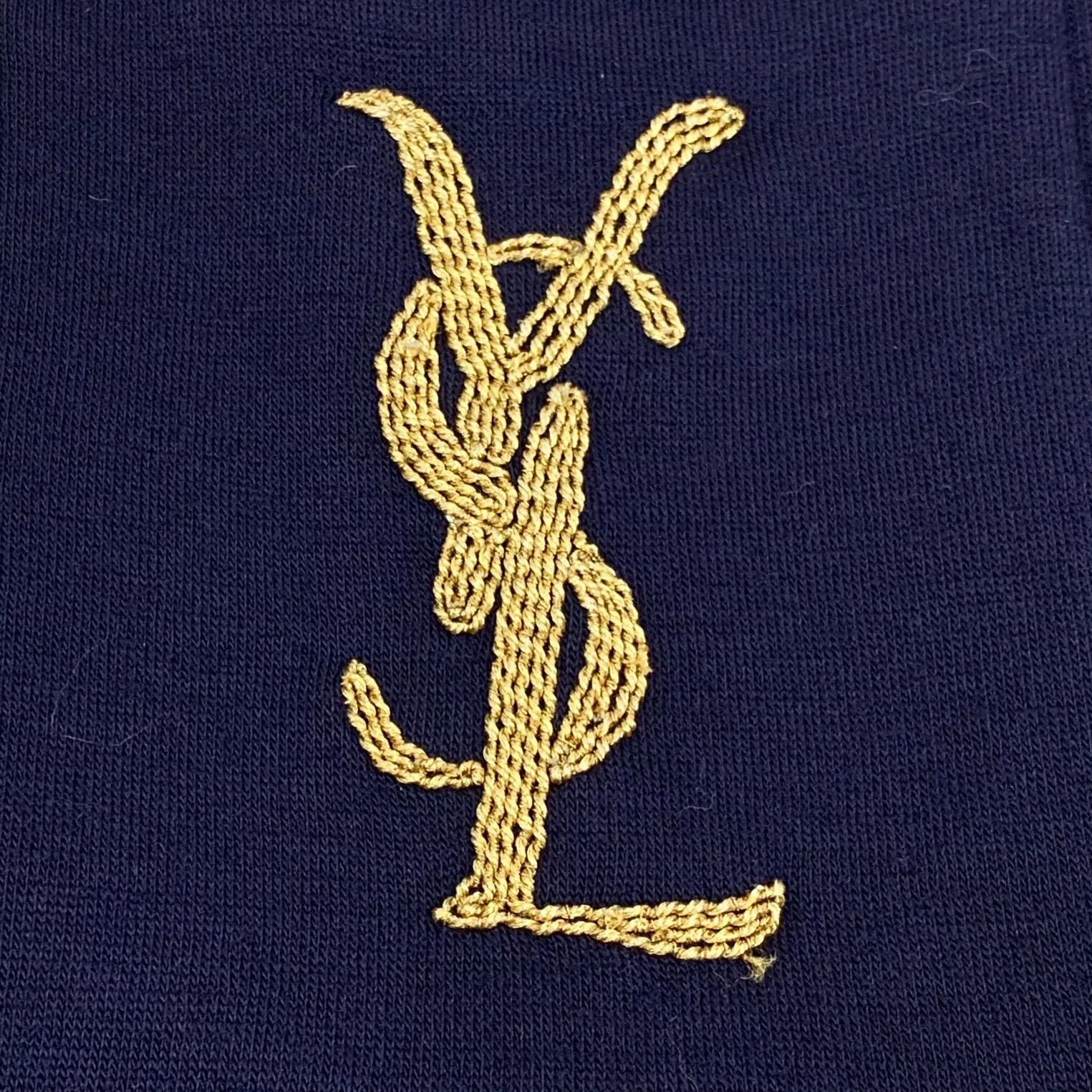 Saint Laurent Paris Yves Saint Laurent Dark Blue Logo Shirt Size US M / EU 48-50 / 2 - 6 Thumbnail