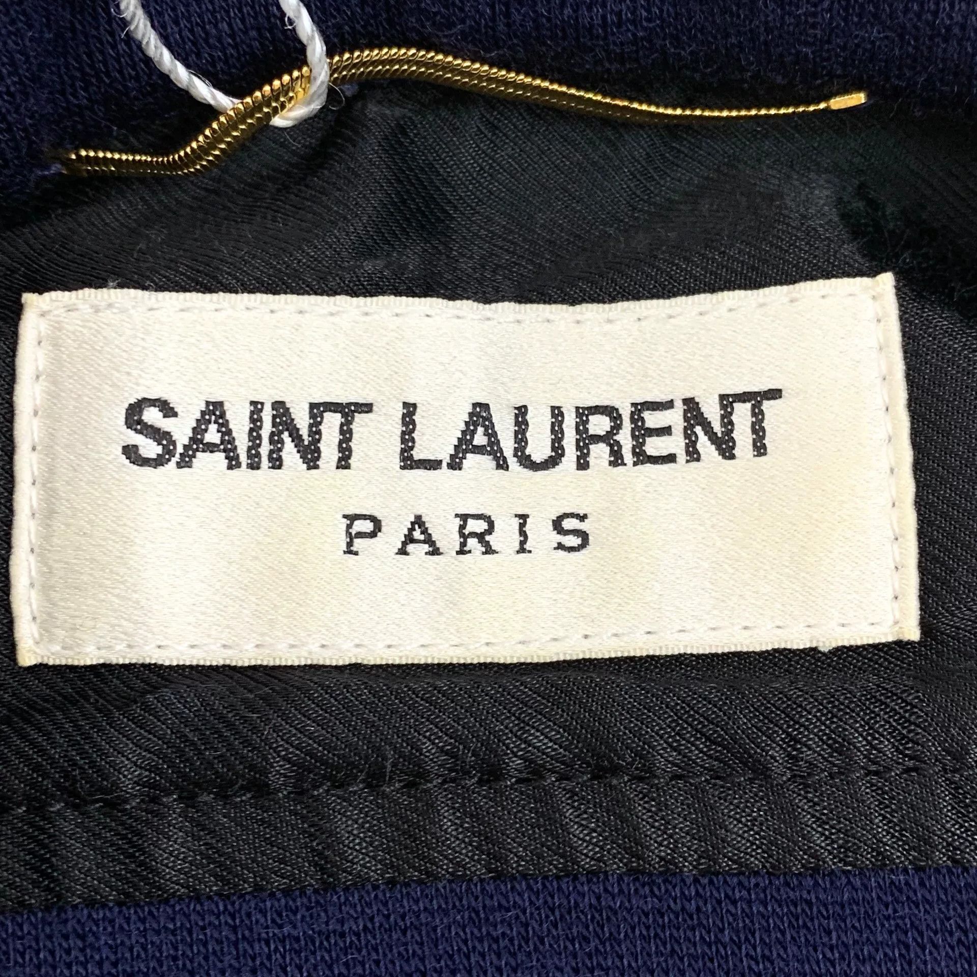 Saint Laurent Paris Yves Saint Laurent Dark Blue Logo Shirt Size US M / EU 48-50 / 2 - 7 Thumbnail