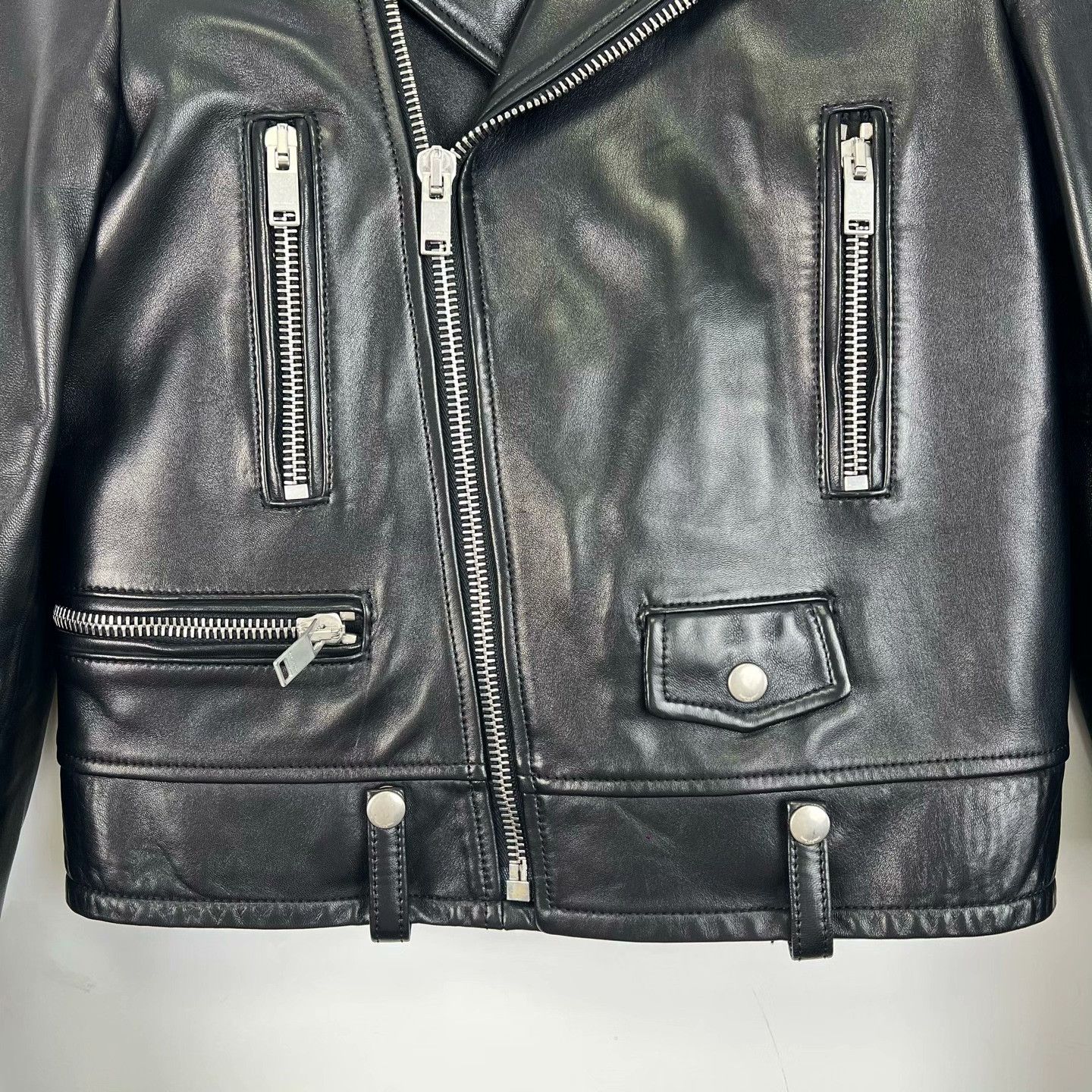 Saint Laurent Paris Saint Laurent Classic Leather Biker Jacket Size US M / EU 48-50 / 2 - 6 Thumbnail