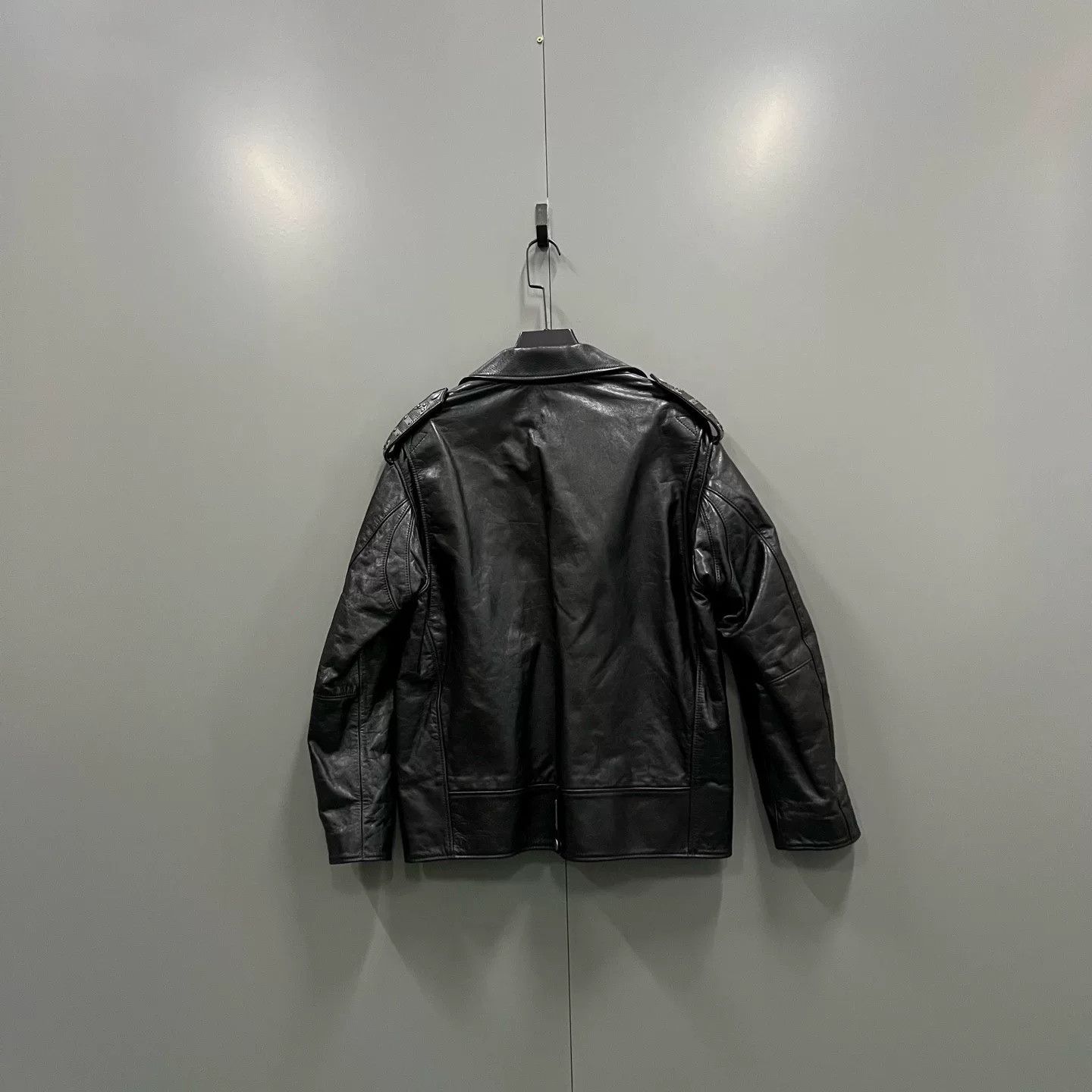 Saint Laurent Paris Saint Laurent Black Leather Biker Jacket Size US M / EU 48-50 / 2 - 3 Thumbnail