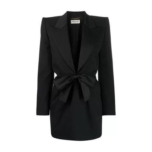 Saint Laurent Paris Saint Laurent Black Blazer Dress Size M / US 6-8 / IT 42-44 - 9 Thumbnail