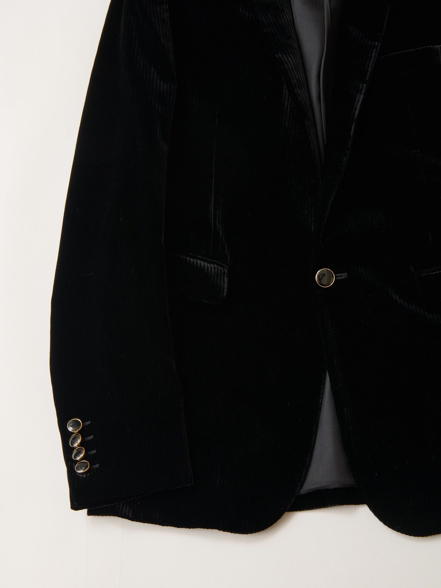 Saint Laurent Paris YSL 2020 Black Corduroy Blazer Size M / US 6-8 / IT 42-44 - 3 Thumbnail