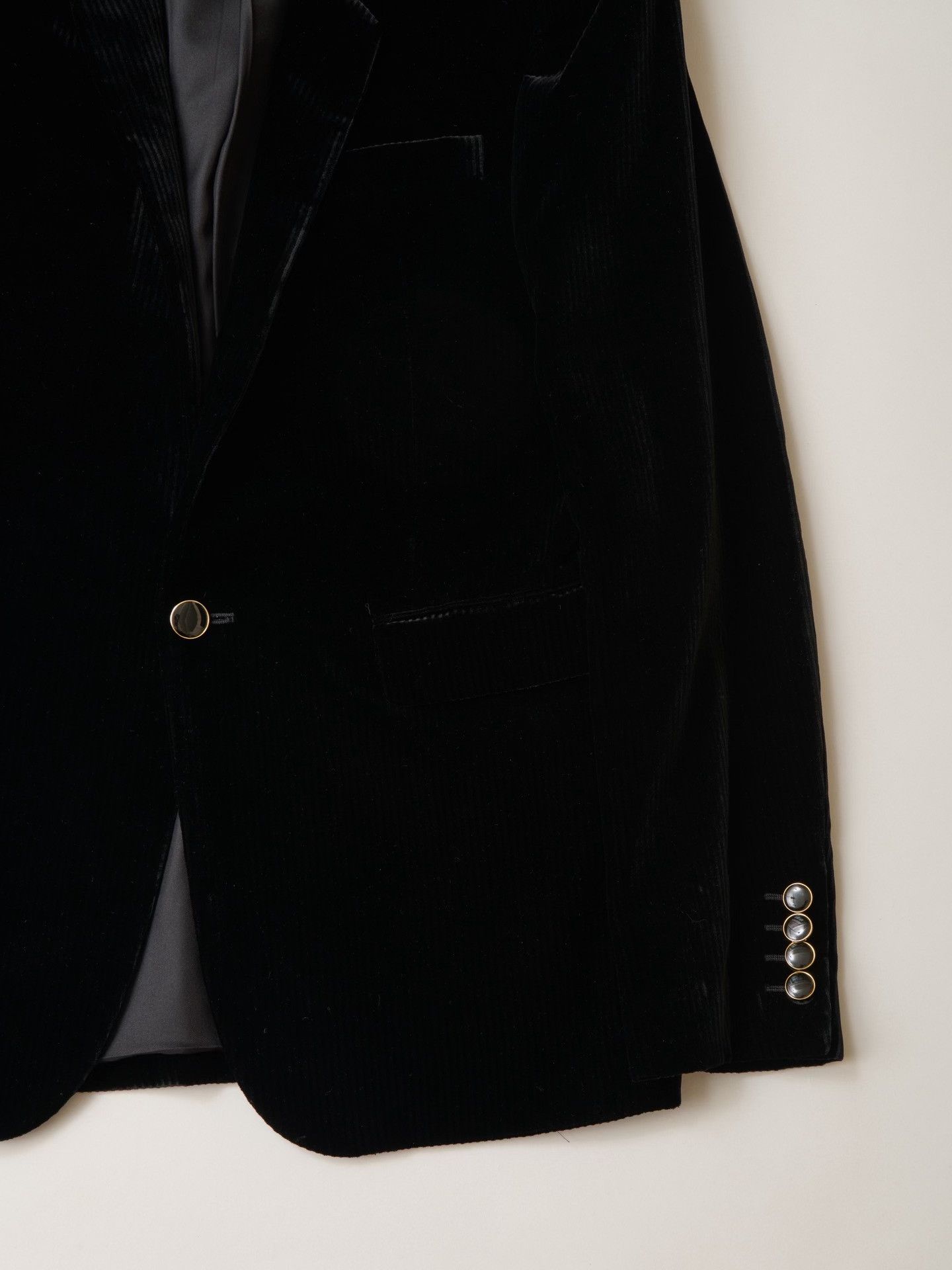 Saint Laurent Paris YSL 2020 Black Corduroy Blazer Size M / US 6-8 / IT 42-44 - 4 Thumbnail