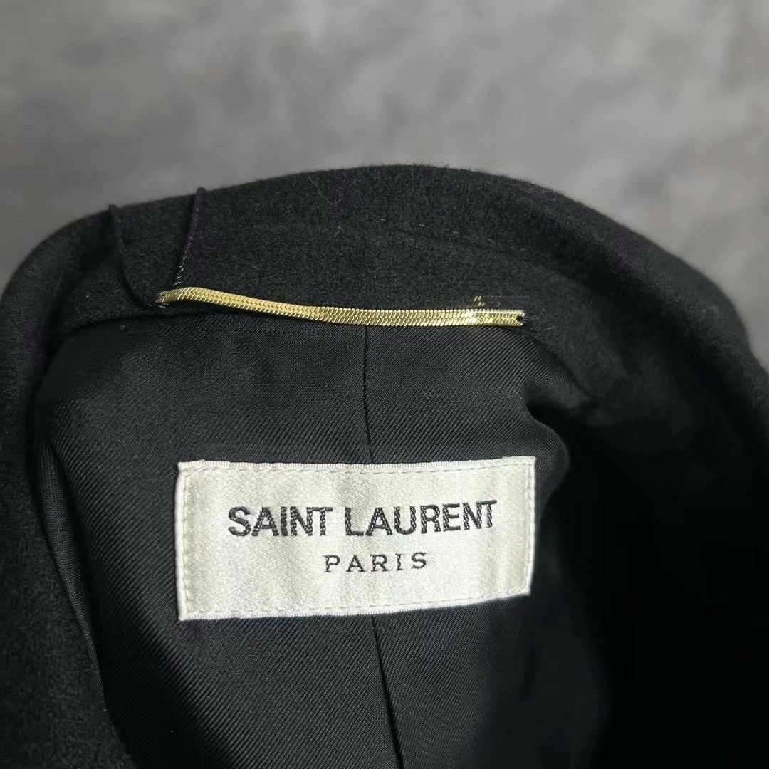 Saint Laurent Paris Saint Laurent Black Wool Logo Blazer Size US M / EU 48-50 / 2 - 4 Thumbnail