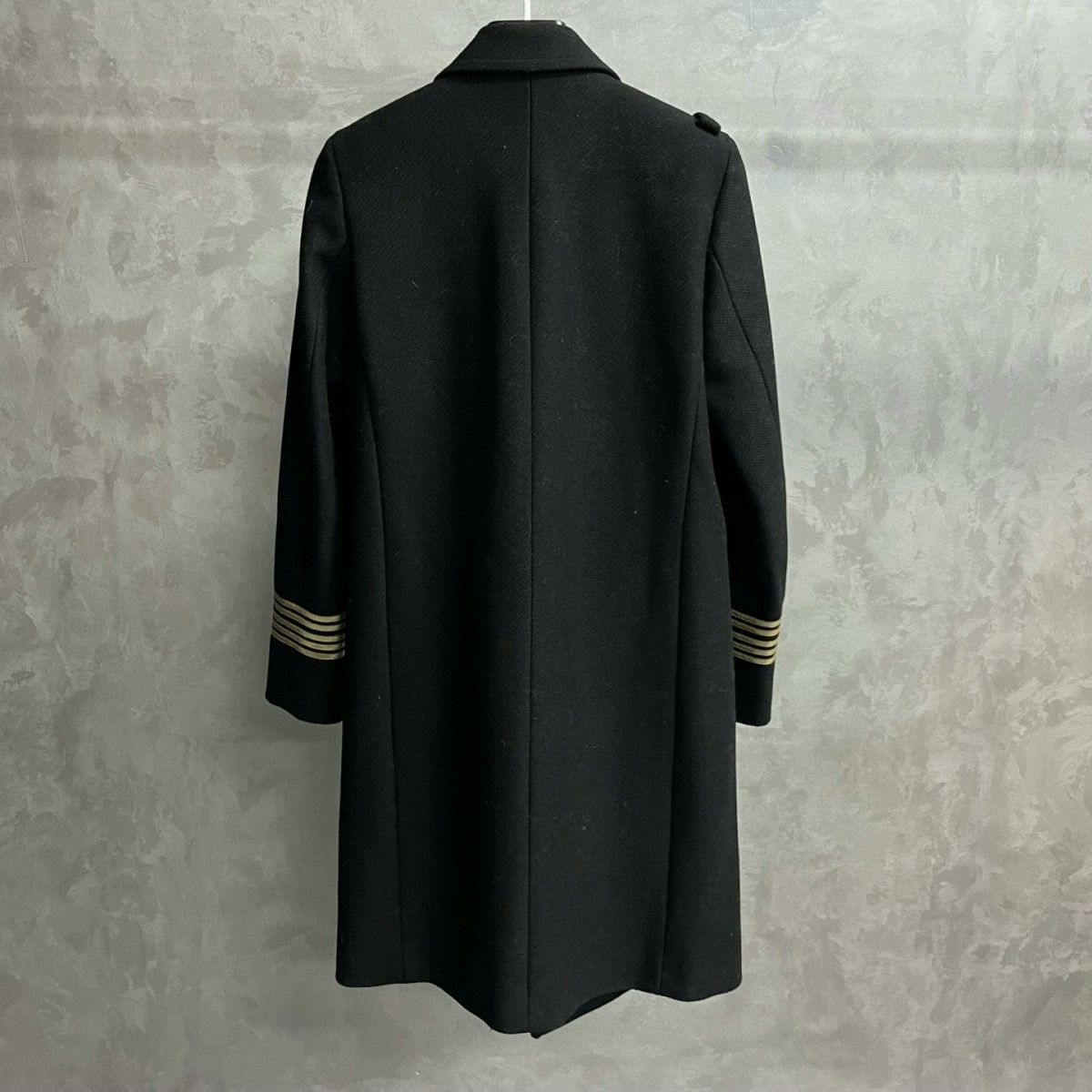 Saint Laurent Paris Saint Laurent Black Double-Breasted Coat Size US M / EU 48-50 / 2 - 2 Thumbnail