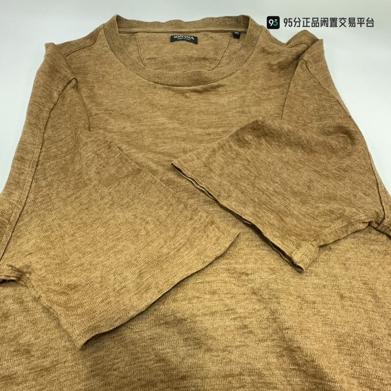 Ermenegildo Zegna Zegna SS24 Men's Solid Crew Neck Short Sleeve T-shirt Size US M / EU 48-50 / 2 - 2 Thumbnail