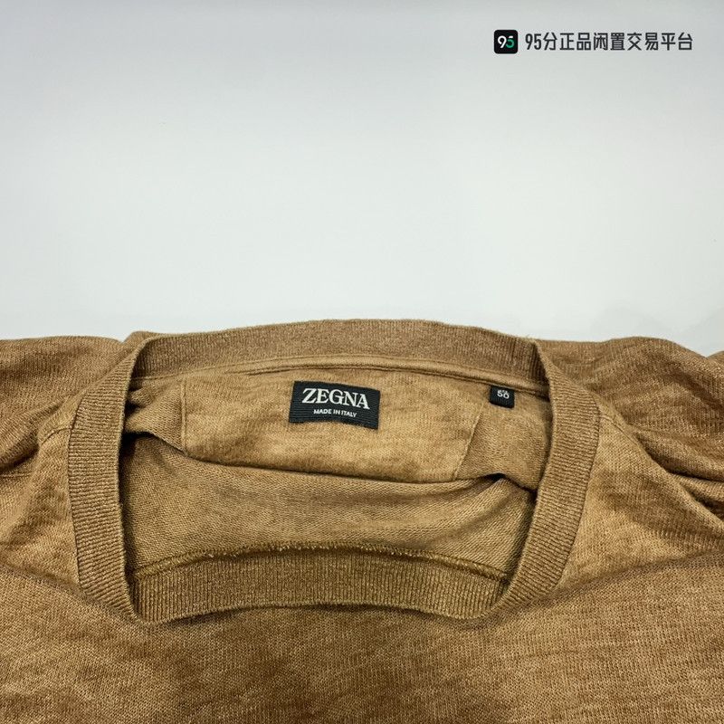 Ermenegildo Zegna Zegna SS24 Men's Solid Crew Neck Short Sleeve T-shirt Size US M / EU 48-50 / 2 - 4 Thumbnail