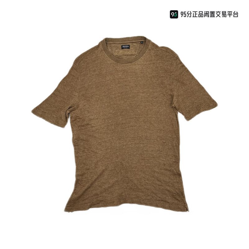 Ermenegildo Zegna Zegna SS24 Men's Solid Crew Neck Short Sleeve T-shirt Size US M / EU 48-50 / 2 - 6 Thumbnail