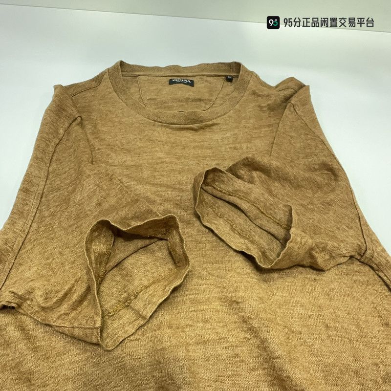 Ermenegildo Zegna Zegna SS24 Men's Solid Crew Neck Short Sleeve T-shirt Size US M / EU 48-50 / 2 - 7 Thumbnail