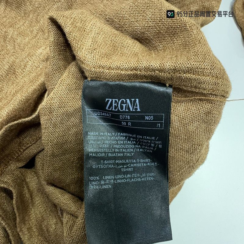 Ermenegildo Zegna Zegna SS24 Men's Solid Crew Neck Short Sleeve T-shirt Size US M / EU 48-50 / 2 - 3 Thumbnail