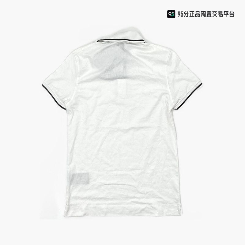 Ermenegildo Zegna Zegna FW22 Solid Logo Stripe Trim Short Sleeve Polo Size US S / EU 44-46 / 1 - 6 Thumbnail