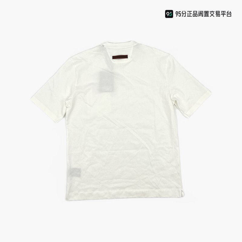 Ermenegildo Zegna Zegna Men's Crew Neck Chest Pocket Short Sleeve T-shirt Size US L / EU 52-54 / 3 - 3 Thumbnail