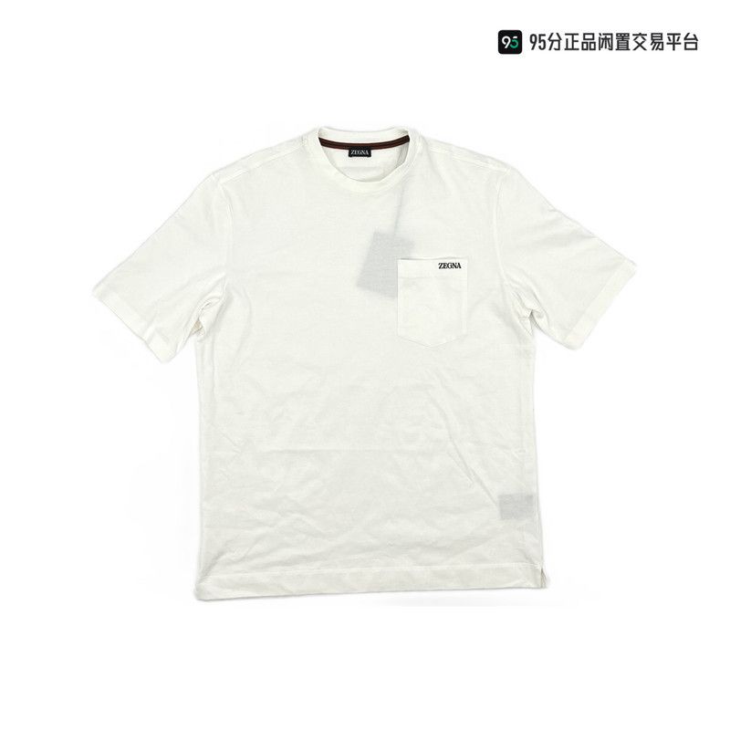 Ermenegildo Zegna Zegna Men's Crew Neck Chest Pocket Short Sleeve T-shirt Size US L / EU 52-54 / 3 - 4 Thumbnail