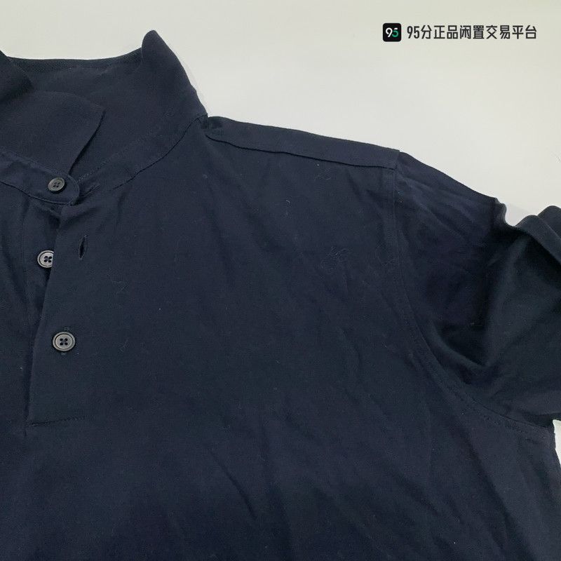 Ermenegildo Zegna Ermenegildo Zegna Men's Blue Polo Collar Sweater Size US M / EU 48-50 / 2 - 4 Thumbnail
