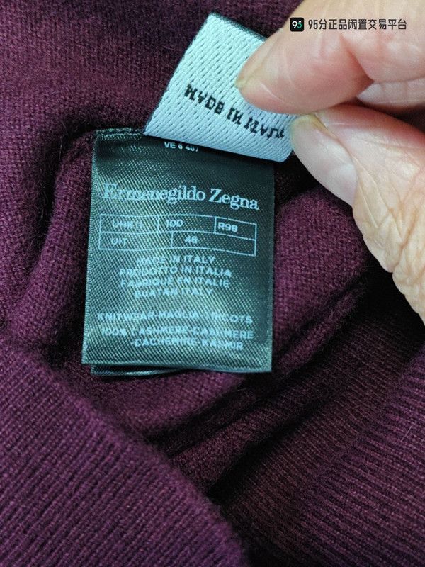 Ermenegildo Zegna Zegna Pure Cashmere Classic Unisex Sweater Size US M / EU 48-50 / 2 - 2 Thumbnail