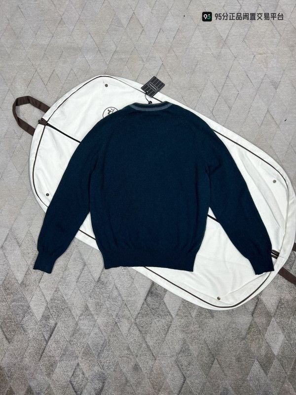 Ermenegildo Zegna Zegna Pure Cashmere Striped Sweater Size US M / EU 48-50 / 2 - 5 Thumbnail