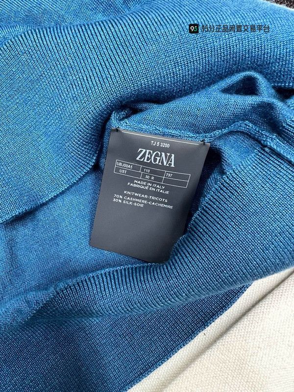 Ermenegildo Zegna Zegna SS23 Men's Solid Knit Crewneck Sweater Size US M / EU 48-50 / 2 - 4 Thumbnail