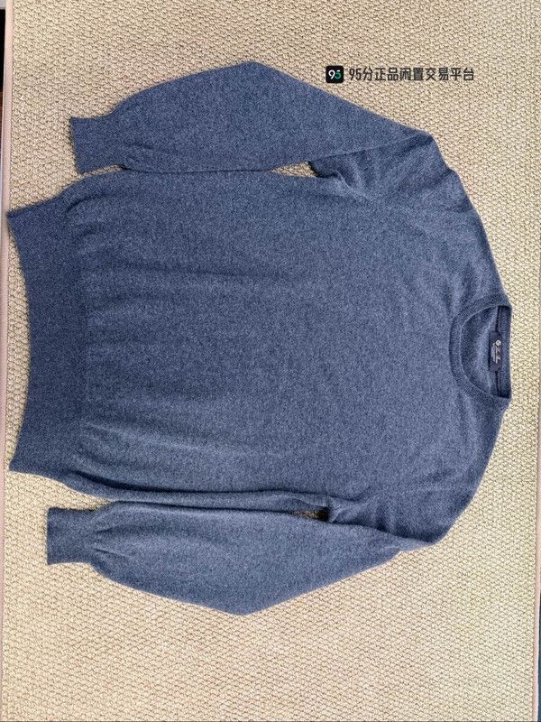 Loro Piana Loro Piana Classic Crew Neck Gray Sweatshirt Size US L / EU 52-54 / 3 - 4 Thumbnail