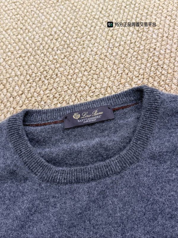 Loro Piana Loro Piana Classic Crew Neck Gray Sweatshirt Size US L / EU 52-54 / 3 - 3 Thumbnail